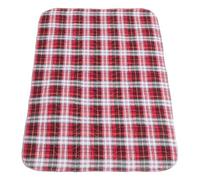 GOOHOCHY Alèse Imperméable Lavable pour Personnes Âgées 60x90 Cm Protection Anti-incontinence 4 Couches Ultra Absorbantes Tapis de Lit Réutilisable pour Soins et Literie Rouge à Carreaux