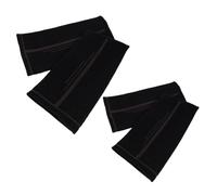 GOOHOCHY Améliorée et Confortable 2 Paires de Manchons de Compression en Polyester Noir pour Poignet et Bras pour Volleyball et Golf, Unisexe