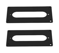 GOOHOCHY Anneau de Montage de Bobine Double pour Micro Guitare Électrique 92x46mm Métal Noir 2 Pièces Cadre Micro Humbucker Compatible Remplaçant Accessoires Guitare Électrique