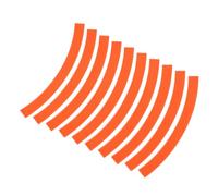 GOOHOCHY Autocollant Réfléchissant pour Roue de Vélo Équilibre Orange Fluorescent Décoration Sécurité Nuit Étanche et Accessoire Garçon Fille pour Balade Nocturne