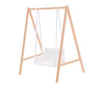 GOOHOCHY balançoire de poupée Jardin Miniature balançoire de Jardin pour Maison de poupée Accessoires de Photographie Bricolage Mini balançoire Accessoire de balançoire Mini Maison pla
