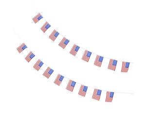 GOOHOCHY Bannière Drapeau Américain Réutilisable en Polyester 10 Mètres 38 Fanions 14x21cm de Fête du Jour de L'indépendance pour Décoration Intérieure et Extérieure