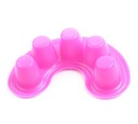 GOOHOCHY Bassine de Trempage pour Manucure 2pcs en Plastique pour Ongles Artificiels, Adaptée aux 5 Doigts, pour Salon Professionnel et Soin des Cuticules Couleur Couleur Aléatoire