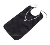 GOOHOCHY Bavoir Adulte Imperméable Lavable 86 X 46 CM pour Personnes Âgées Protection Repas Anti-Taches Tissu Léger Doux Motif Perles Aide au Déjeuner et Rééducation