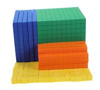 GOOHOCHY Blocs de Base Dix en Mousse Eva pour Apprentissage Mathématique des Garçon et Filles, Système à Quatre Niveaux, pour Calcul et Enseignement des Décimales la Maison