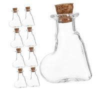 GOOHOCHY Bocal À Souhaits Mini en Verre Bouteille DIY Pot De Rangement Suspendu Bouteille À Bouchon