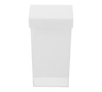 GOOHOCHY Boîte de Rangement Murale en Acrylique Transparent avec Couvercle, Support pour Brochures et Magazines, Bordures Lisses, pour Magasins et Zones d'accueil