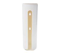 GOOHOCHY Boîte de Rangement Murale Organise Efficacement Cotons pour Coton Démaquillant en PP Blanc, Design Simple et Élégant pour Salle de Bain et Maison