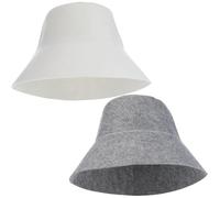 GOOHOCHY Bonnets de Sauna en Feutre Lot de 2, Ultra Absorbants, Taille Grand Format, Accessoires pour Salle de Bain Vapeur, Usage Mixte