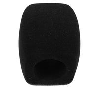 GOOHOCHY Bonnette Filtre Anti-pop Anti-vent en Mousse Noire Isolant les Bruits de Souffle pour Microphone à Main pour Interviews et Performances Vocales en Extérieur