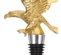 GOOHOCHY Bouchon D'aigle Alliage Bouteille de Zinc en de Vin Doré de Anti-rouille Résistant la Déformation, Accessoire Décoratif et pour Bouteilles de Vin et Cocktails