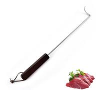 GOOHOCHY Brochettes en Acier Inoxydable 2pcs Poignée Antidérapante Résistante à Haute Température, Ustensiles Cuisine pour Barbecue et Excursions la Plage