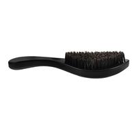 GOOHOCHY Brosse à Barbe Manche en Bois Foncé, Poils de Sanglier Doux, Légère et Facile à Ranger, pour Barbe et Moustache, Portable Votre Paquet