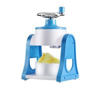 GOOHOCHY Broyeur à Glace Manuel en Polypropylène Bleu Mini Machine à Glace Pilée Compacte Démontable et Facile à Nettoyer pour Granités et Boissons Rafraîchissantes Estivales