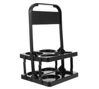 GOOHOCHY Cabas Corbeille à Pliante Bouteille De Boisson avec Porte-Bouteilles De Paniers De Transport Stockage De Bouteilles Porte- Panier Noir PP