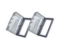 GOOHOCHY Cache-Prise Électrique Extérieur Double Prise, Boîtier Résistant aux Intempéries Couvercle Réutilisable et Sortie de Câble Multiple, Adapté aux Espaces Extérieurs