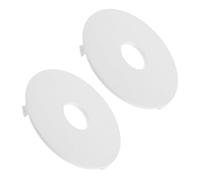 GOOHOCHY Cache-roue Avant Poussette 2pcs en ABSL Blanc, Entretien Rapide, Résistante à L'usure, Adapté aux Chemins Rugueux et Intérieurs pour Berceau et Bébé
