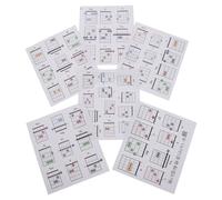 GOOHOCHY Cartes d'Accords de Guitare pour Débutant 57 Fiches d'Accords Boîte de Rangement Portable Tableau d'Apprentissage Musical Accessoire Pédagogique pour Cours et Pratique