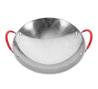 GOOHOCHY Casserole Pot à Nouilles Coréen Compact avec Double Poignée en Acier Inoxydable Anti-échelle et Résistante Rouille, pour Barbecue Cuisine Japonaise