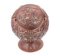 GOOHOCHY Cendrier Sphérique Rétro en Métal Recouvert Dun Globe Accessoire De Bureau Décoratif