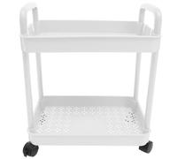 GOOHOCHY Chariot de Rangement à roulettes Niveaux PP Capacité Étagère Mobile Multi-Usage pour Cuisine Salle de Bain Buanderie Bureau Organisateur Compact et Stable