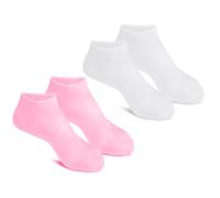 GOOHOCHY Chaussettes Hydratantes en Silicone Confort Nocturne 2 Paires Hydratant Anti-craquelures pour Soin des Pieds et Pédicure à Domicile