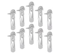 GOOHOCHY Clips pour Étagères en Plastique Transparent 10pcs, Support de Meuble Robuste et Facile à Installer, Adapté pour Armoires et Placards Diverses Applications