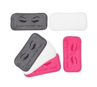 GOOHOCHY Coussinet pour Extension de Cils en Tissu Lavable en Machine, 6 Pièces Colorées, Facile à Nettoyer, Processus de Beauté des Cils
