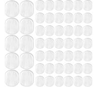 GOOHOCHY Coussinets Accessoires Oreille 40 Pièces pour Boucles D'oreilles Clips Transparents Pvc Anti-glisse Confortables Ajustement pour Clips Non Percés pour Fabrication de Bijoux DIY