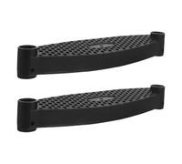 GOOHOCHY Coussins D'escalier pour Marches D'échelle de Trampoline et Lit Superposé 2pcs en Plastique Antidérapants Installation Facile, Matériau Plastique Solide Noir, Sécurité Garçon