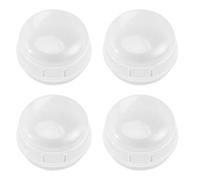 GOOHOCHY Couvercle des de Cuisinière Plastique Blanc Bouton en de 4pcs Sécurité Boutons pour Garçon et Filles de Four Gaz