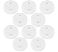 GOOHOCHY Couvercles de Prises Électriques en Plastique Blanc pour Bébés, Lot de 10 Pièces, Protection Simple et Polyvalente pour Prises Électriques Standard en France, pour Écoles et Lieux