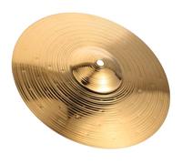 GOOHOCHY Cymbale Bords Lisses et Arrondis pour Batterie Jazz en Alliage Or Splash Design Simple et Accessoires de Batterie pour Entraînement
