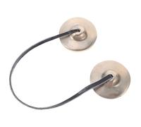 GOOHOCHY Cymbales Tingsha Tibétaines en Cuivre Blanc Poli 45 CM Mini Instrument de Contemplation Zen pour Yoga Relaxation et Thérapie Sonore Carillons Spirituels Artisanaux Népalais