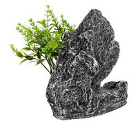 GOOHOCHY Décor Aquarium Pierre Artificielle Simulation Rocher Grotte pour Betta Cachette Paysage Naturel Résistant et Facile à Nettoyer