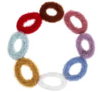 GOOHOCHY Élastiques à Cheveux en Peluche Accessoires Légers et Élastiques pour Bébés Filles 8pcs pour Toutes Activités et Shower