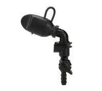 GOOHOCHY Embout D'aspiration D'hydratation, Valve de Morsure en Silicone Noir, Connecteur Monobloc Auto-obturant, Arrêt à 45°, pour Vessie d'eau de Paquet à Dos, Randonnée et Cyclisme