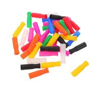 GOOHOCHY Embouts de Paille en Silicone Réutilisables Accessoires de Boisson 54 Pièces 8mm sans Odeur Lavables Maison Voyages