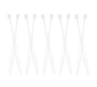 GOOHOCHY Enfile-aiguilles pour punch needle en fil acier blanc, 10 pièces, outil couture pratique pour embroidery crafts, adapté aux amateurs et experts en broderie