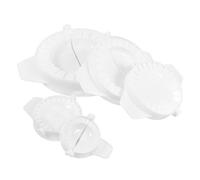 GOOHOCHY Ensemble de 5 Moules à Raviolis Chinois en Pp Blanc, Presse à Pâte Manuelle Lavable Boulettes, pour Réunions de Famille et Fêtes