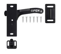 GOOHOCHY Ensemble de Loquet de Porte Moustiquaire pour Camping-car Poignée Droite Ergonomique en Plastique et Alliage, Compatible pour Caravane et Motorhome