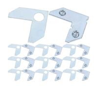 GOOHOCHY Équerres Métalliques en L 50 Pcs 8x45 Mm Support D’Assemblage en Aluminium 90° pour Cadres Photo Accessoires de Fixation pour Meubles et Galerie