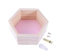 GOOHOCHY Étagère Murale Hexagonale Moderne en Bois pour Vêtements De Garçons Et De Filles Petite Taille