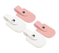 GOOHOCHY Étui pour Outil de Manucure des Ongles des Orteils 4pcs en Pu Protège-ciseaux à Ongles Design Stylé pour Soin Cutcicule Couleur Aléatoire