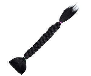 GOOHOCHY Extension de Tresses Africaines Longues en Fibre Haute Température Noire, Facile à Utiliser pour Changer de Coiffure Lors de Spectacles ou Rendez-