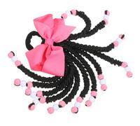 GOOHOCHY Extension Queue de Cheval Tresse pour Garçon et Filles Nœud et Perles en Fibre Synthétique, Réutilisable et Résistante Vie Quotidienne et Fêtes