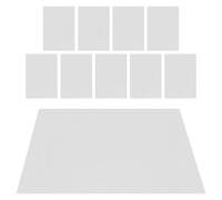 GOOHOCHY Faciles à Découper Simulation Réaliste 10 Feuilles de Plastique Transparent PVC 16x12cm pour Fenêtres de Maison de Poupée pour Projets Miniatures et Micro-paysages