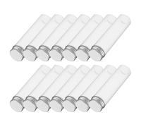 GOOHOCHY Flacons en Verre 60 ML avec Bouchons Aluminium Lot de 30 Mini-Bouteilles Transparentes Étanches Tubes à Essai Vides pour Cosmétiques Rangement Voyage et Laboratoire