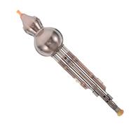 GOOHOCHY Flûte Chinoise en Calebasse Plat Instrument à Vent Hulusi 3 Tons en Cuivre Plaqué Flûte Traditionnelle Légère pour Débutants Pratique Musicale et Festivals Culturels