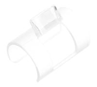 GOOHOCHY Flûte traversière Aide Embouchure en PVC blanc pratique et sûr accessoire pour apprentissage et améliorer des compétences surface lisse sans bavure pour débutants et joueurs lors